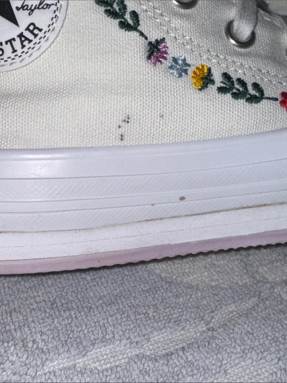 Converse Chuck Taylor All Star EVA Lift Platform High 'Floral Embroidery'